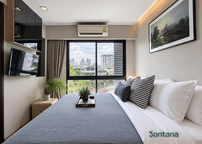 Tropical Urban 43 Sqm - Ultra Fast Wifi - Thong Lo Apartment *
