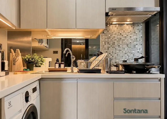 Apartment Tropical Urban 43 Sqm - Ultra Fast Wifi - Thong Lo *