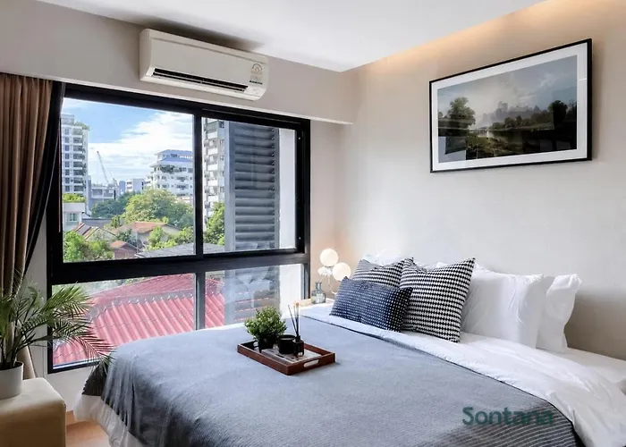 Tropical Urban 43 Sqm - Ultra Fast Wifi - Thong Lo Apartment *